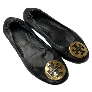 TORY BURCH Minnie Flats Black